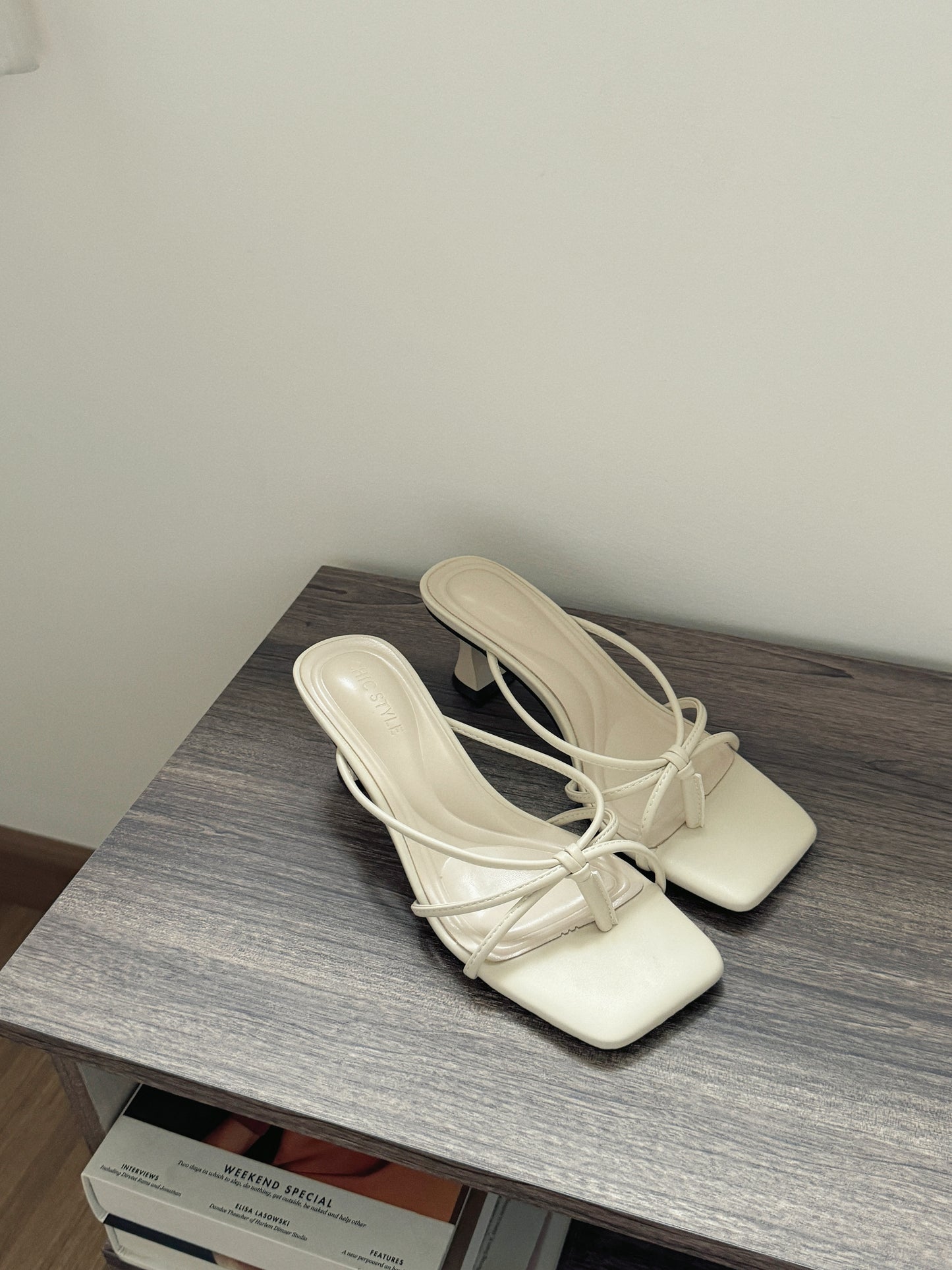 Lane Strappy Heels (Cream)