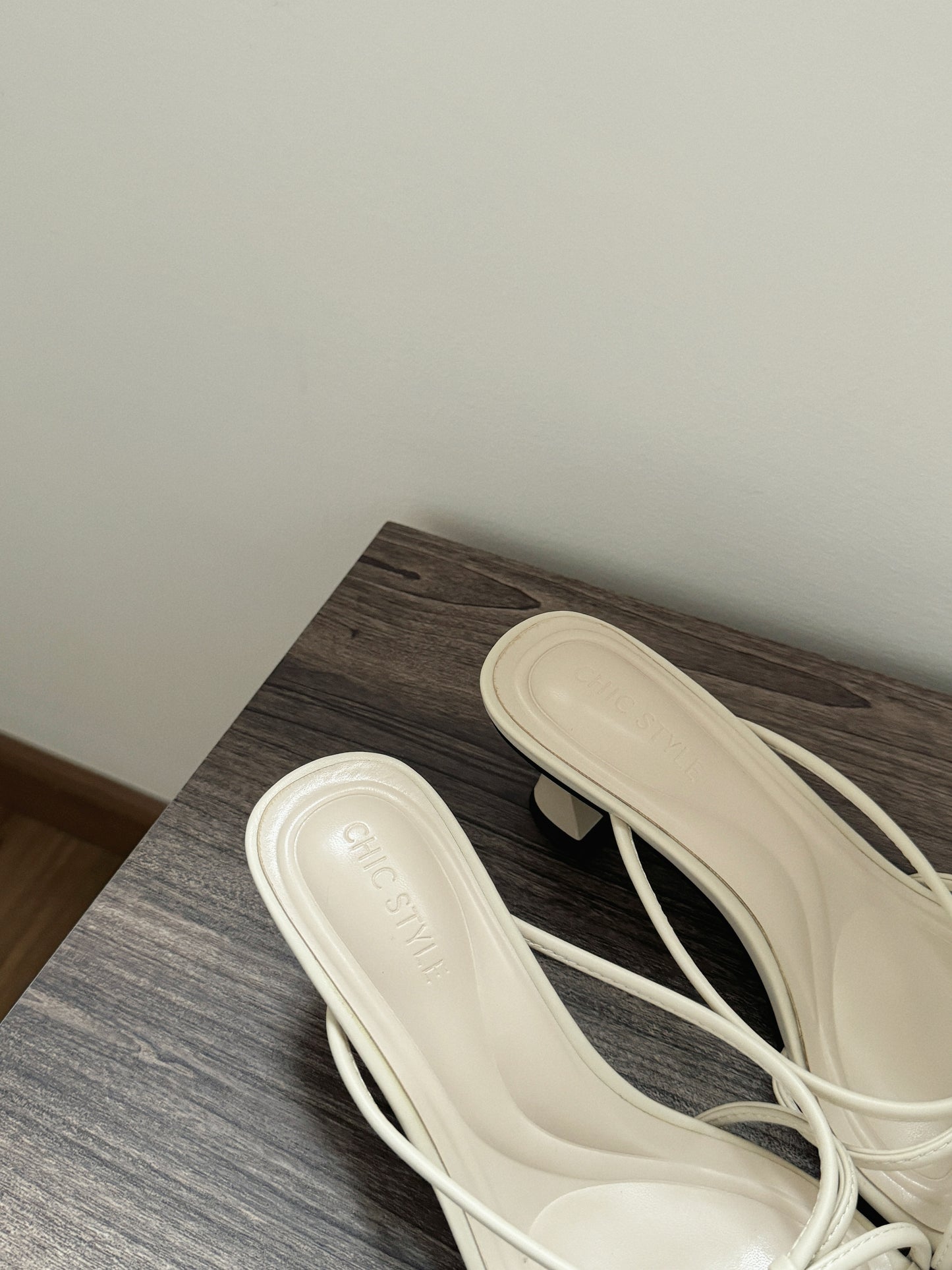 Lane Strappy Heels (Cream)
