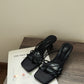 Lane Strappy Heels (Black)