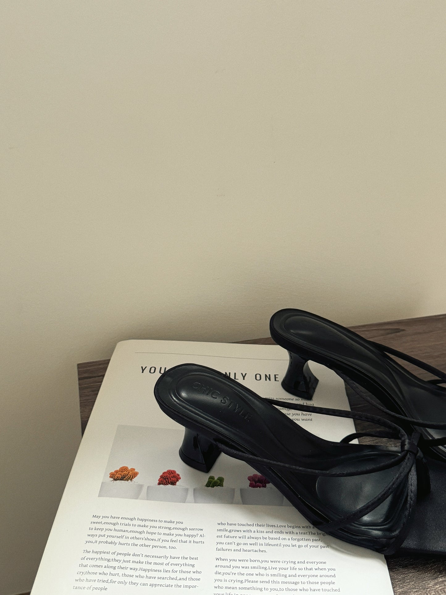 Lane Strappy Heels (Black)