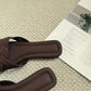Doris Interwoven Comfy Sandals (Espresso)