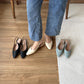 Ezra Slingback Flat Sandals (Blue)