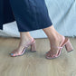 Alexa Glitter Elegant High Heels (Pink)