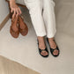 Megan Slingback Sandals (Black)