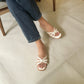 Noelly Strappy Comfy Sandals (Cream)