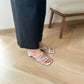 Elvie Strappy Heels (CreamWhite)