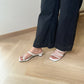 Elvie Strappy Heels (CreamWhite)