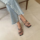 Elvie Strappy Heels (Black)