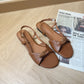 Megan Slingback Sandals (Brown)