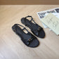 Megan Slingback Sandals (Black)