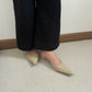 Zana Pointy Low Heels (Beige)