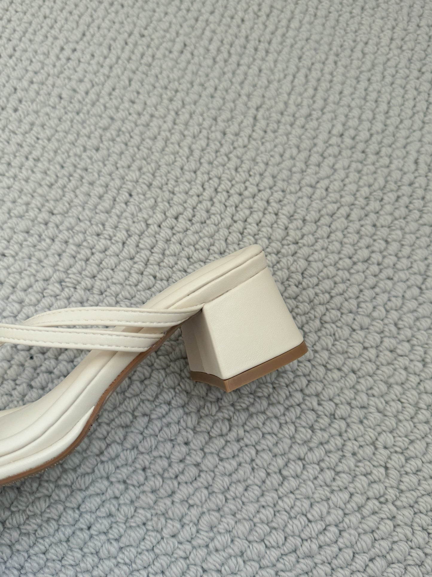 [Preorder] Lucie Strappy Comfy Heels (Cream)