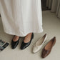 Alisha French Bow Low Flats (Black)