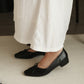 Alisha French Bow Low Flats (Black)
