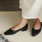 Alisha French Bow Low Flats (Black)