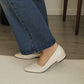 Alisha French Bow Low Flats (Cream White)