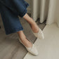 Alisha French Bow Low Flats (Cream White)