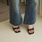 Masha Bow Slip On Heels (Black)