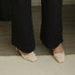 Rynn Bow Slingback Heels (Beige)