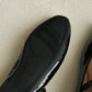 Nori Glossy Mary Jane Flats (Black)