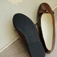 Verrin Pleated Bowknot Flats (Brown)