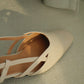 Orianna Slingback Heels (Cream White)