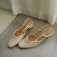 Orianna Slingback Heels (Cream White)