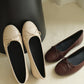 Madie Bow Ballet Flats (Cream White)