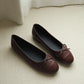 Madie Bow Ballet Flats (Coffee)
