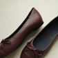 Madie Bow Ballet Flats (Coffee)
