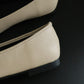 Madie Bow Ballet Flats (Cream White)
