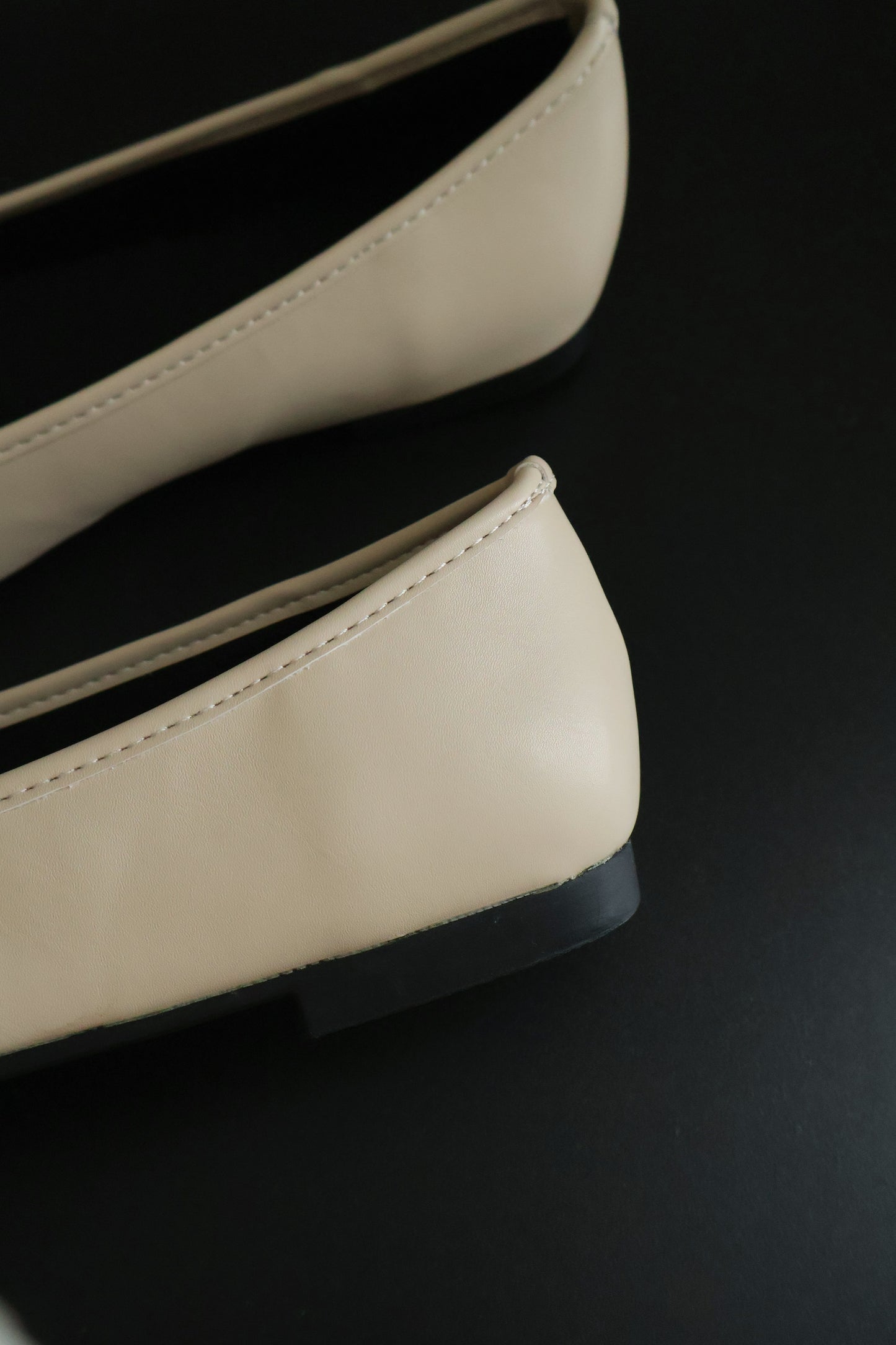 Madie Bow Ballet Flats (Cream White)