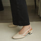 Orianna Slingback Heels (Cream White)