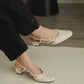 Orianna Slingback Heels (Cream White)