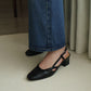 Orianna Slingback Heels (Black)