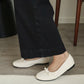 Verrin Pleated Bowknot Flats (Apricot)