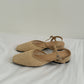 Arizona Woven Closed-Toe Sandals (Cream White)