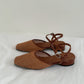 Arizona Woven Closed-Toe Sandals (Brown)