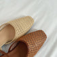 Arizona Woven Closed-Toe Sandals (Brown)