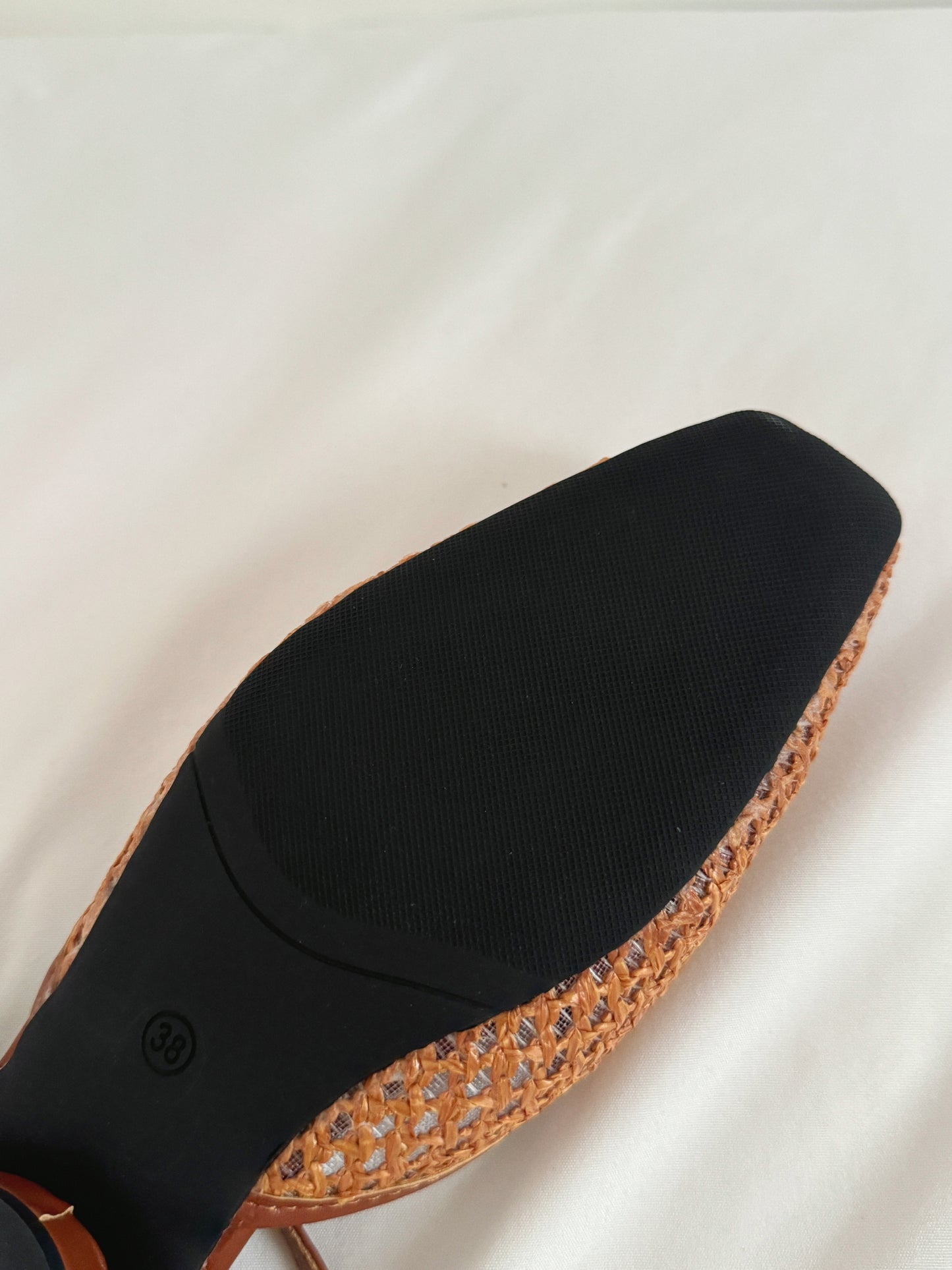 Arizona Woven Closed-Toe Sandals (Brown)