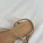 Arizona Woven Closed-Toe Sandals (Cream White)