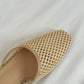 Arizona Woven Closed-Toe Sandals (Cream White)