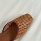 Arizona Woven Closed-Toe Sandals (Brown)