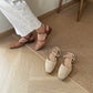 Arizona Woven Closed-Toe Sandals (Brown)