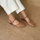 Arizona Woven Closed-Toe Sandals (Brown)