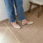 Arizona Woven Closed-Toe Sandals (Cream White)