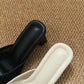 Aubree Bow Mesh Comfy Heels (Cream)