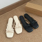 Emelia Strappy Comfy Sandals (Cream) *Slim feet only
