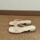 Emelia Strappy Comfy Sandals (Cream) *Slim feet only