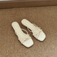 Emelia Strappy Comfy Sandals (Cream) *Slim feet only